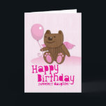 Gelukkige verjaardag Beer liefste dochter! Kaart<br><div class="desc">Gelukkige verjaardag Beer liefste dochter!</div>