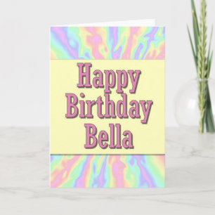 Gelukkige verjaardag Bella Kaart