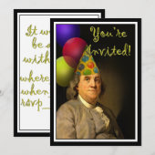 Gelukkige verjaardag Benjamin Franklin Kaart (Voorkant / Achterkant)