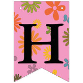 Gelukkige Verjaardag Bericht Bloem Power Sixties R Vlaggetjes (Tweede vlag)