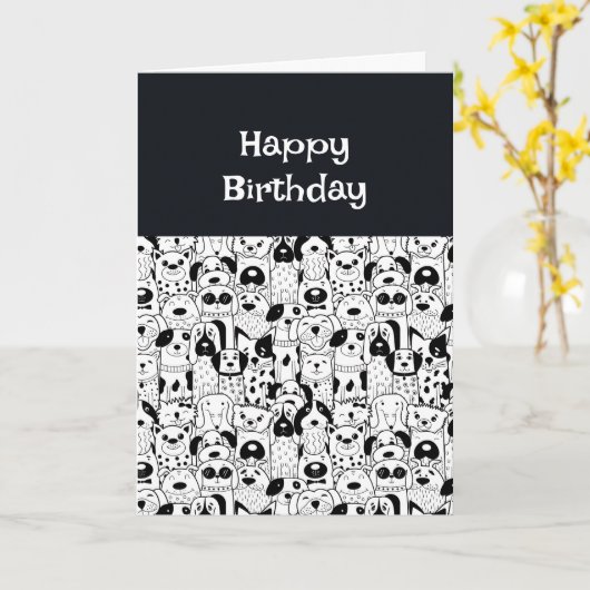 Gelukkige Verjaardag Beste Hond-gegaan Vriend Kaart (Gele Bloem)