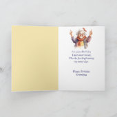 Gelukkige verjaardag beste oma ooit plezier kaart (Binnen)