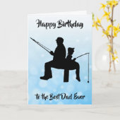 Gelukkige verjaardag beste vader ooit Gevist Kaart (Gele Bloem)