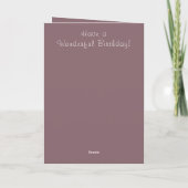 Gelukkige verjaardag beste vader ter wereld bruin  kaart (Achterkant)