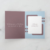 Gelukkige verjaardag beste vader ter wereld bruin  kaart (Binnen)