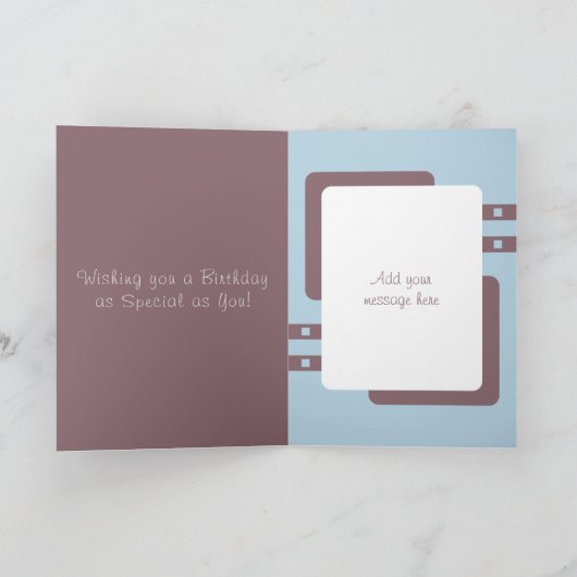 Gelukkige verjaardag beste vader ter wereld bruin  kaart (Binnen)