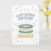 Gelukkige verjaardag Beste Vriend Kaart (Gele Bloem)