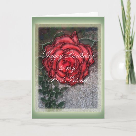 Gelukkige verjaardag beste vriend kaart (Voorkant)