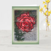 Gelukkige verjaardag beste vriend kaart (Gele Bloem)