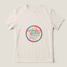 Gelukkige Verjaardag Beste Wens Regenboog Vrouwen  Tri-Blend Shirt