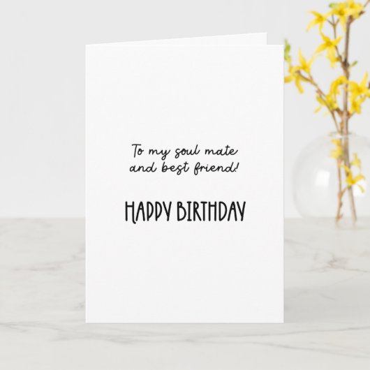 Gelukkige verjaardag bestie! ...grappig kaart (Gele Bloem)