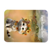 Gelukkige verjaardag Bestie Leuke Boho kat Magneet (Horizontaal)