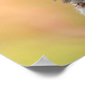 Gelukkige verjaardag Bestie Leuke Boho kat Poster (Hoek)