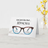 Gelukkige Verjaardag Bifocals Kaart (Gele Bloem)