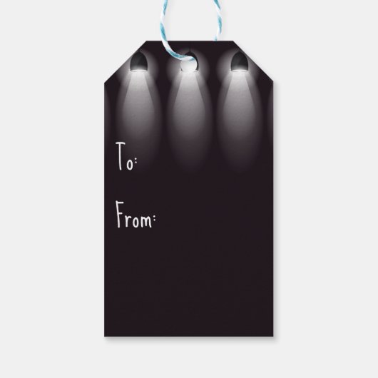 Gelukkige Verjaardag Billboard Cadeaulabel (Achterkant)