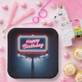 Gelukkige Verjaardag Billboard Papieren Bordje (Feest)