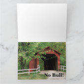 Gelukkige verjaardag Bison Bull op de overdekte br Kaart (Binnen)