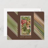 Gelukkige Verjaardag Bloemen Beauties 42 Geranium Feestdagenkaart (Voorkant / Achterkant)