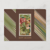 Gelukkige Verjaardag Bloemen Beauties 42 Geranium Feestdagenkaart (Voorkant)