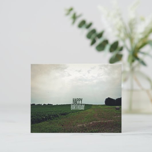 Gelukkige Verjaardag Boer Briefkaart (Staand voorkant)