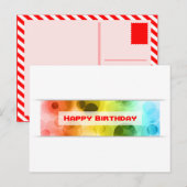 gelukkige verjaardag ( bokeh ) briefkaart (Voorkant / Achterkant)