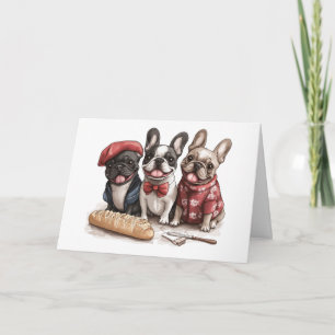 Gelukkige verjaardag bonjour Franse Bulldoggen Kaart