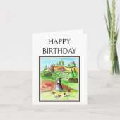 Gelukkige Verjaardag, Border Collie, Schaap, Boerd Kaart (Voorkant)