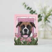 Gelukkige Verjaardag - Boxer - Vindy Briefkaart (Staand voorkant)