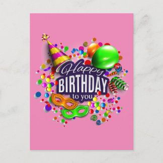 gelukkige verjaardag briefkaart