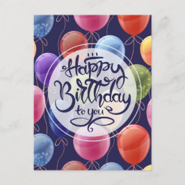 Gelukkige verjaardag briefkaart