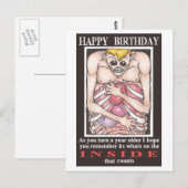 gelukkige verjaardag briefkaart (Voorkant / Achterkant)