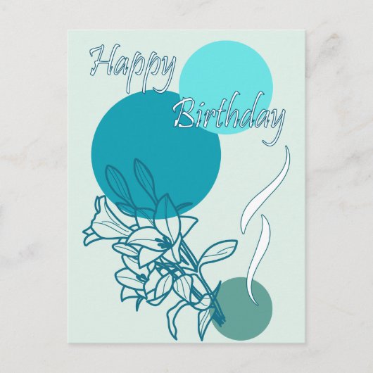 Gelukkige verjaardag briefkaart (Voorkant)