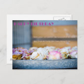 Gelukkige verjaardag briefkaart (Voorkant / Achterkant)