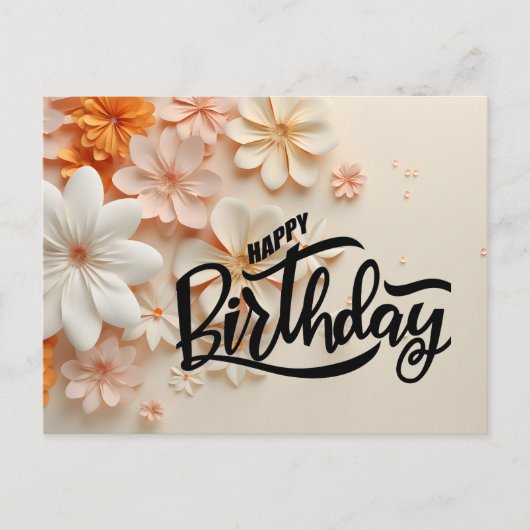 Gelukkige verjaardag briefkaart (Voorkant)