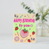 Gelukkige verjaardag briefkaart (Staand voorkant)