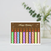 Gelukkige verjaardag! briefkaart (Staand voorkant)