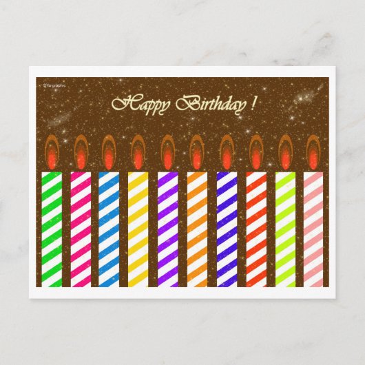 Gelukkige verjaardag! briefkaart (Voorkant)