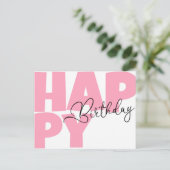 Gelukkige verjaardag briefkaart (Staand voorkant)