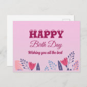 Gelukkige verjaardag 😍😍😍 briefkaart (Voorkant / Achterkant)
