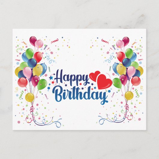 gelukkige verjaardag briefkaart (Voorkant)