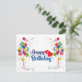 gelukkige verjaardag briefkaart (Staand voorkant)
