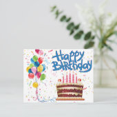 Gelukkige Verjaardag Briefkaart (Staand voorkant)