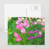 gelukkige verjaardag briefkaart (Voorkant / Achterkant)