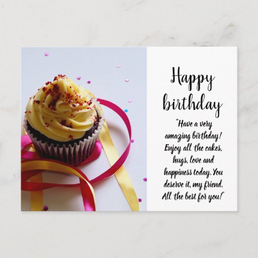 Gelukkige verjaardag briefkaart (Voorkant)