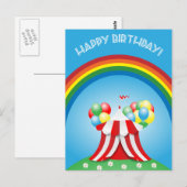 Gelukkige verjaardag briefkaart (Voorkant / Achterkant)