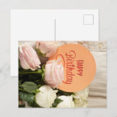 GELUKKIGE VERJAARDAG BRIEFKAART (Voorkant / Achterkant)