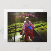 Gelukkige Verjaardag, briefkaart (Voorkant / Achterkant)