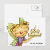 Gelukkige Verjaardag Briefkaart (Voorkant / Achterkant)