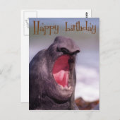 gelukkige verjaardag briefkaart (Voorkant / Achterkant)