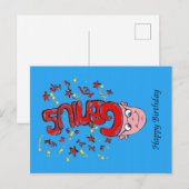 Gelukkige verjaardag briefkaart (Voorkant / Achterkant)